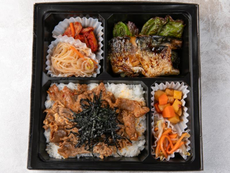 【肉×魚】牛バラ和風ダレ＆鯖照り焼き