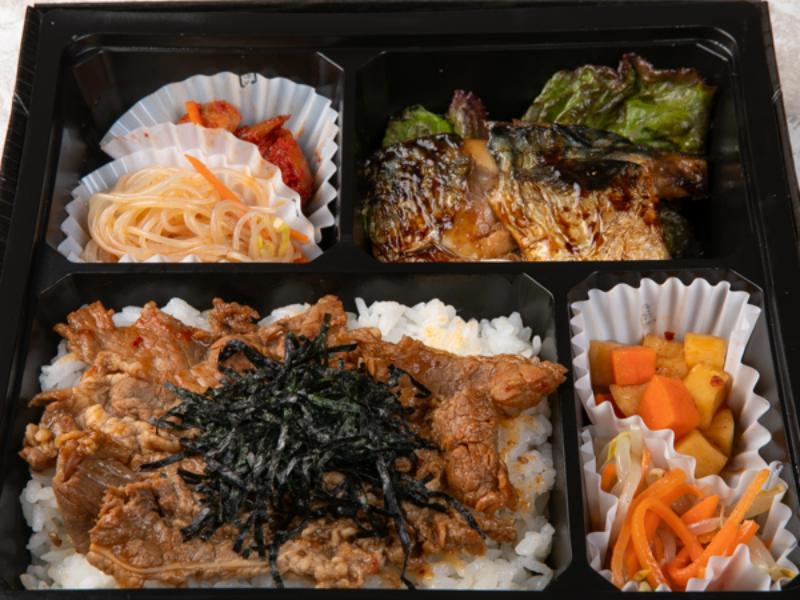 【肉×魚】牛バラ和風ダレ＆鯖照り焼き