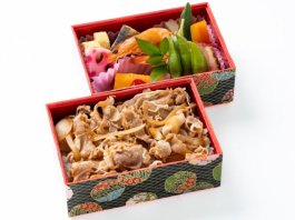 国産牛すき焼きとおばんざいの二段御膳