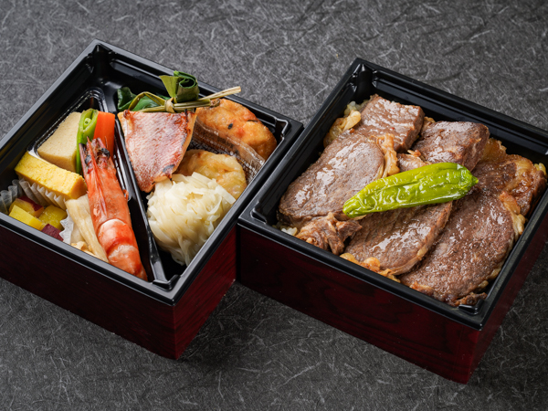 極～kiwami～ 黒毛和牛のサーロインステーキ トリュフ醤油仕立 二段弁当
