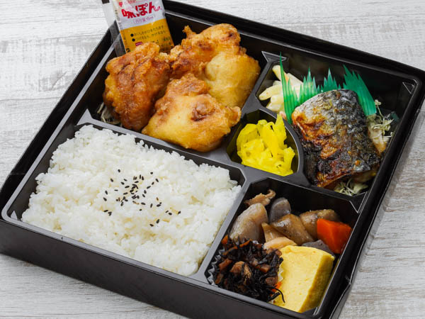 鶏天とさば満腹コンビ弁当
