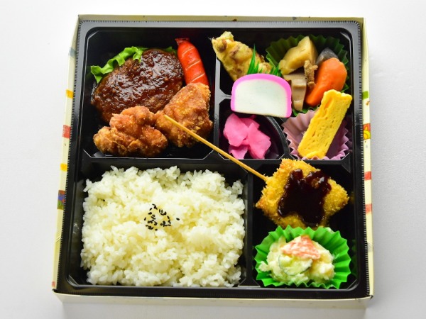 モダン弁当・ハンバーグ＆ざんぎ