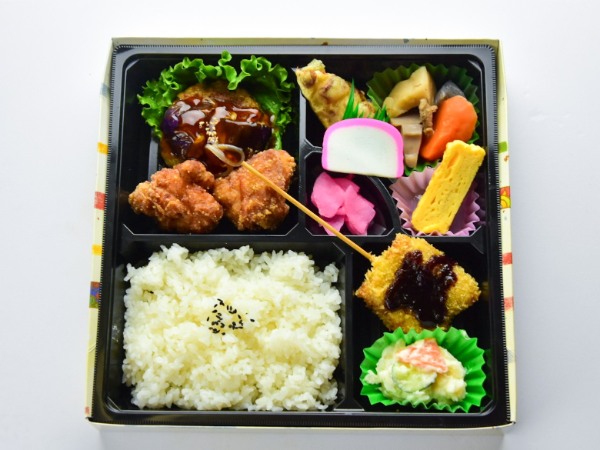 モダン弁当・ざんぎ＆トーフハンバーグのナス甘酢あん