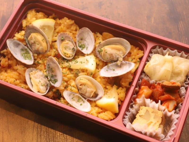 自家製パエリア弁当