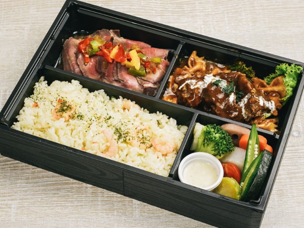 ダブルミート弁当 ローストビーフ＆ビーフシチュー弁当