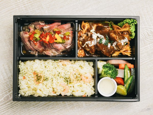 ダブルミート弁当 ローストビーフ＆ビーフシチュー弁当