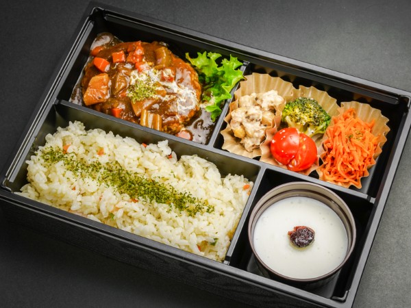【デザート付き】特製デミグラスハンバーグ弁当