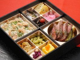 京風サーロインステーキと鮭まぶしご飯