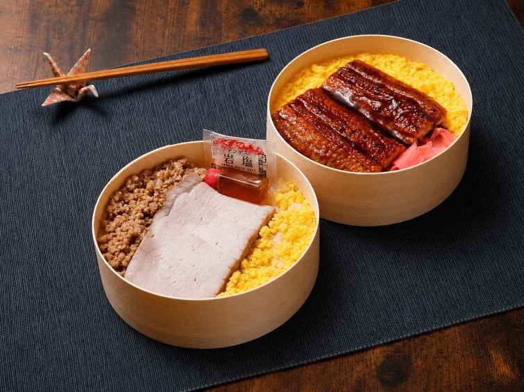 炭火焼き ポークステーキ＆鰻の2段弁当