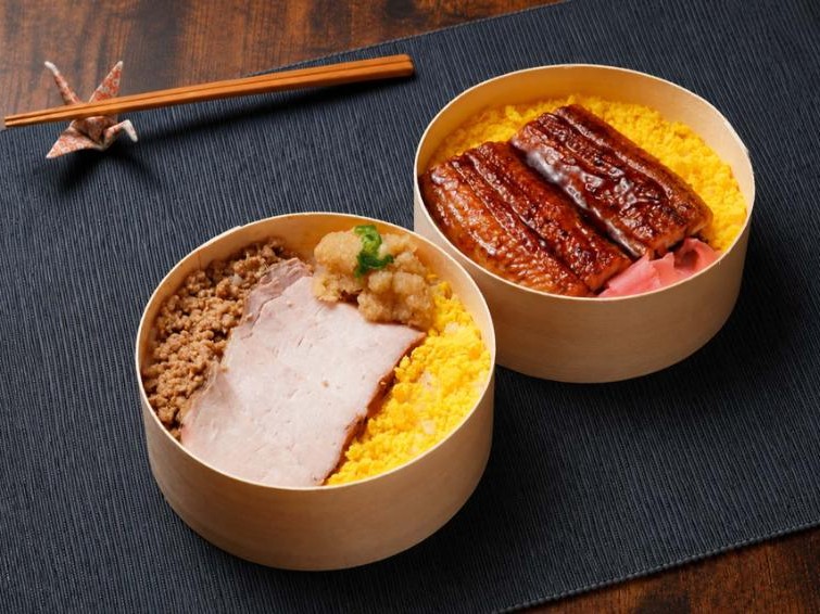 炭火焼き ポークステーキ＆鰻の2段弁当