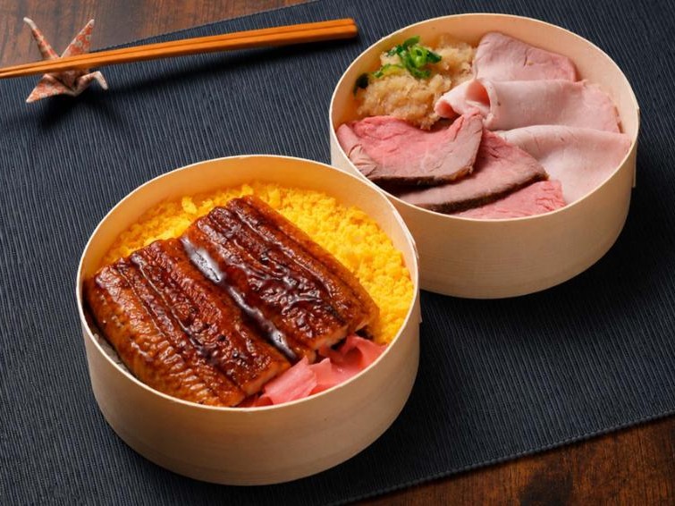 薄切りロービー＆ポーク＆うなぎ2段弁当