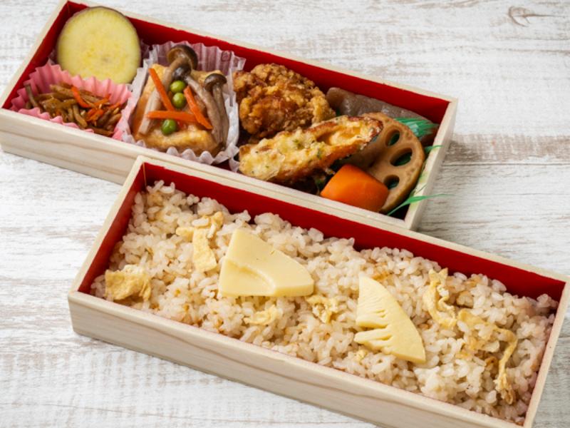 筍ご飯二段弁当