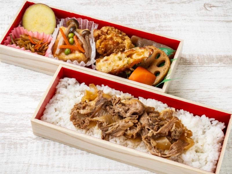 牛しぐれ二段弁当
