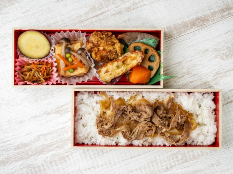 牛しぐれ二段弁当
