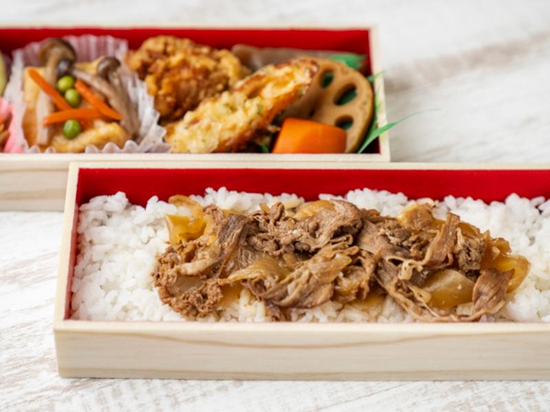 牛しぐれ二段弁当