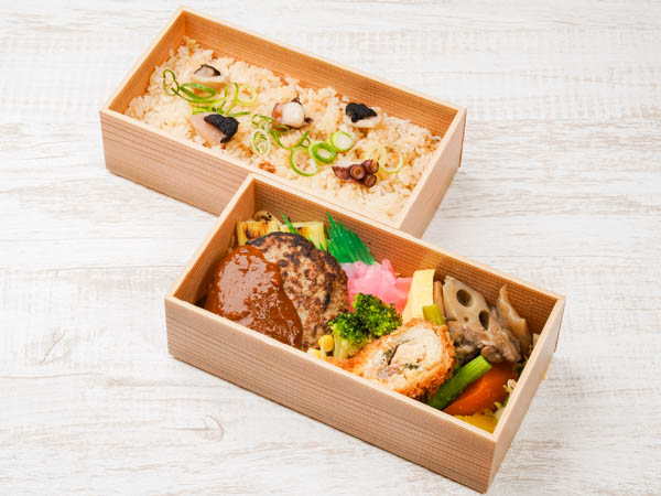 厳選ハンバーグと蛸飯