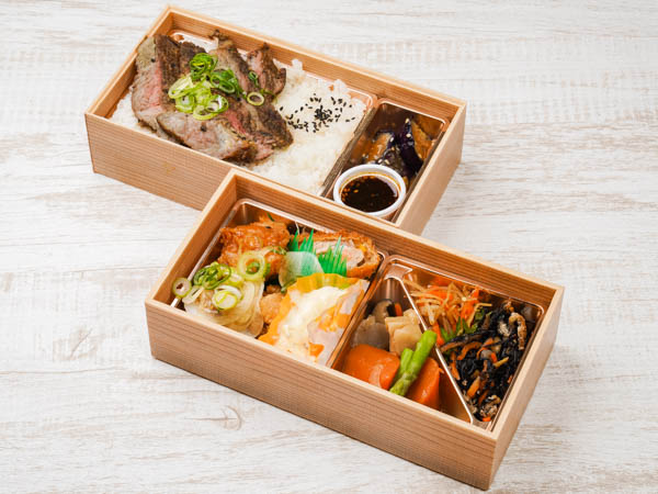 厳選牛ステーキと鶏の南蛮二段重