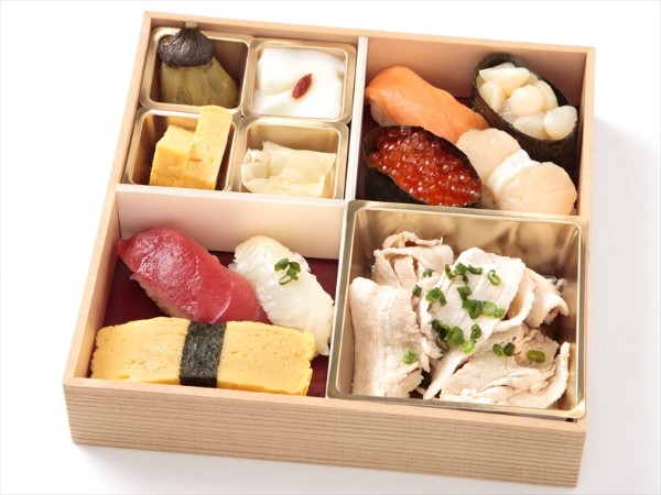 握り4枡弁当