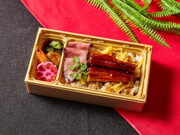 【280mlペット茶付き】ローストビーフと「うな丼」