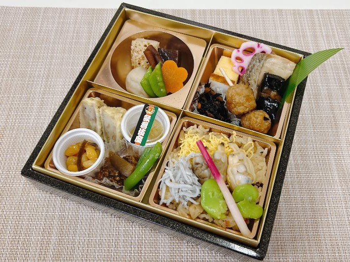 春季限定（3月4月）観劇幕の内弁当～煮あさりとシラスの五目御飯～
