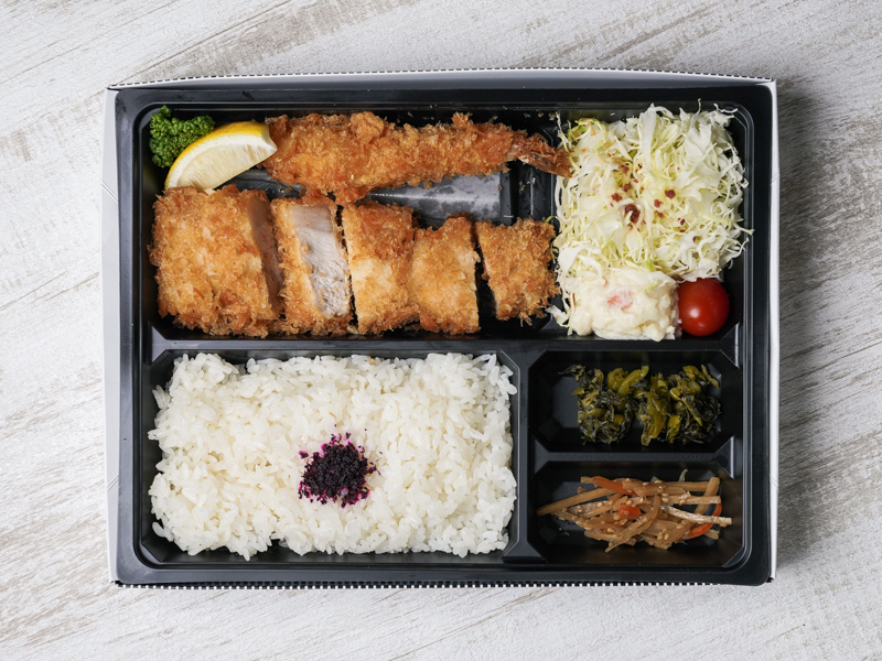金華豚ロースかつ＆海老ふらい弁当