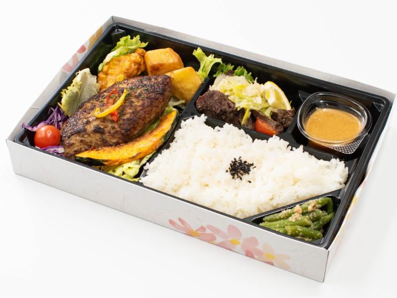 ハンバーグ＆牛たん弁当