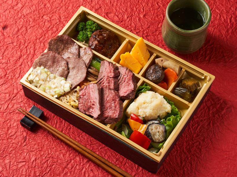 特A和牛イチボ＆霜降り牛たん御膳