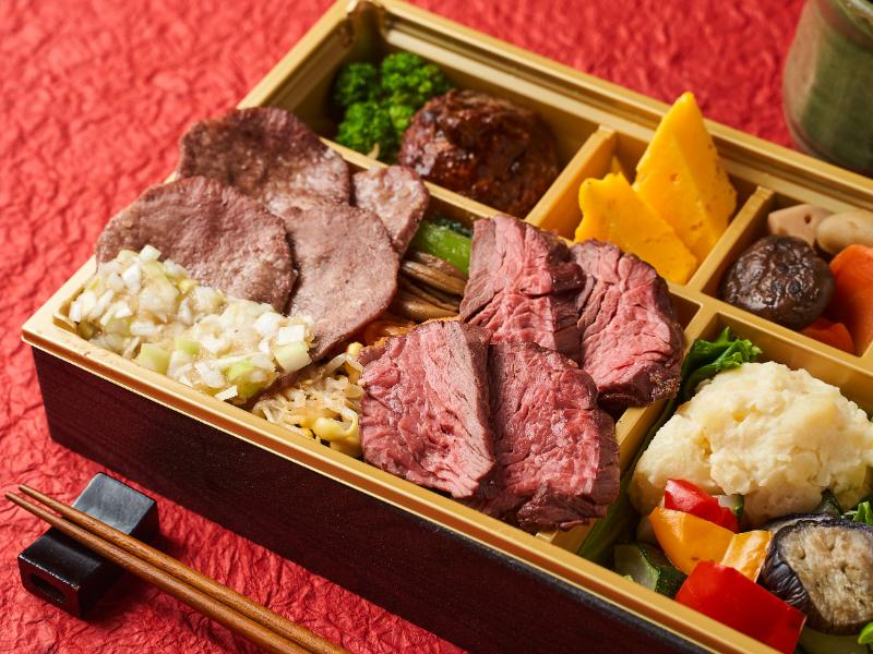 特A和牛イチボ＆霜降り牛たん御膳