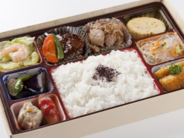 Ｎｏ．16 デミハンバーグと豚生姜焼き弁当