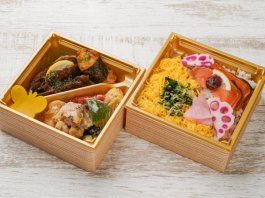 国産和牛ステーキとごろごろ温野菜の彩二段重