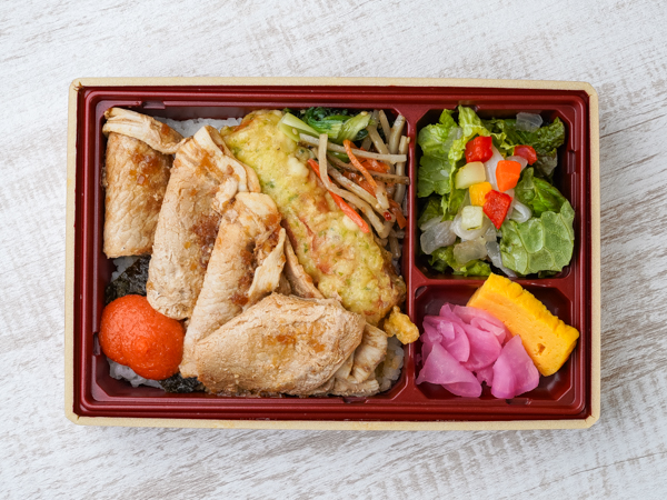 豚ロースの生姜焼き海苔重