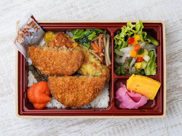 黒豚メンチカツ海苔重