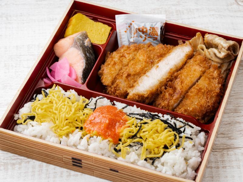 生姜焼きロースカツ海苔幕の内