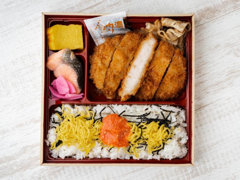 生姜焼きロースカツ海苔幕の内