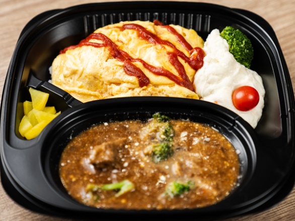 オムライス&ビーフシチュー