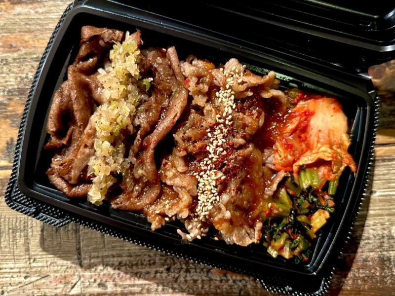 【お弁当デリ特別価格2480円→2160円】ネギ塩和牛ロース＆和牛カルビ焼肉弁当