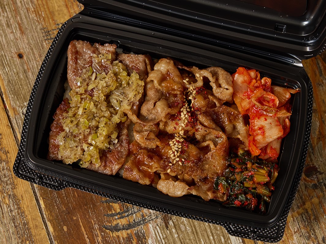 WEB限定　ネギ塩和牛ロース＆黒毛和牛カルビ焼肉弁当