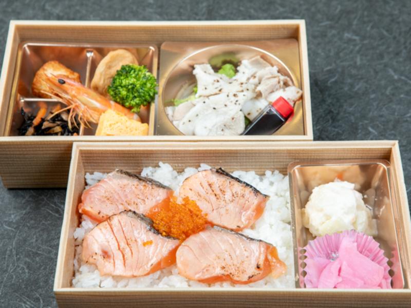 漬け炙りサーモン2段重