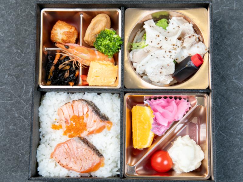 漬け炙りサーモン1段重