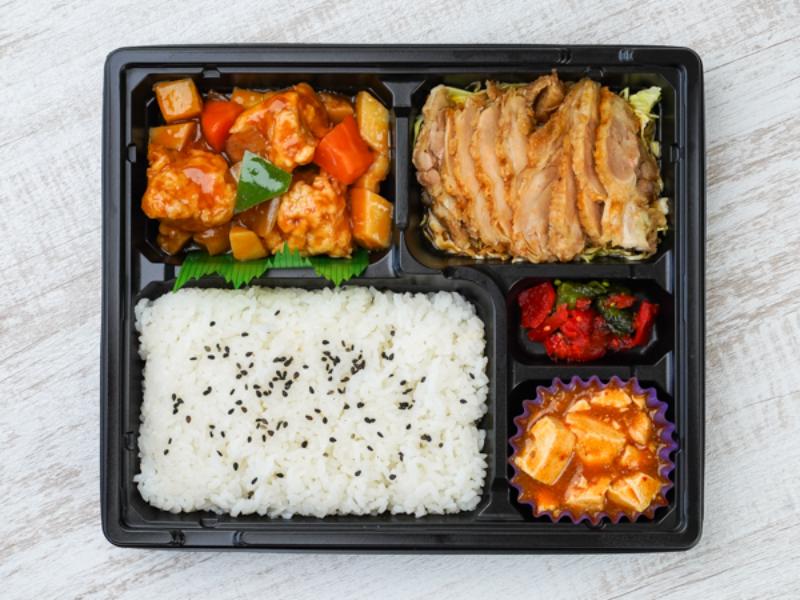 【厳選】Wメイン中華弁当（酢豚＆油淋鶏）