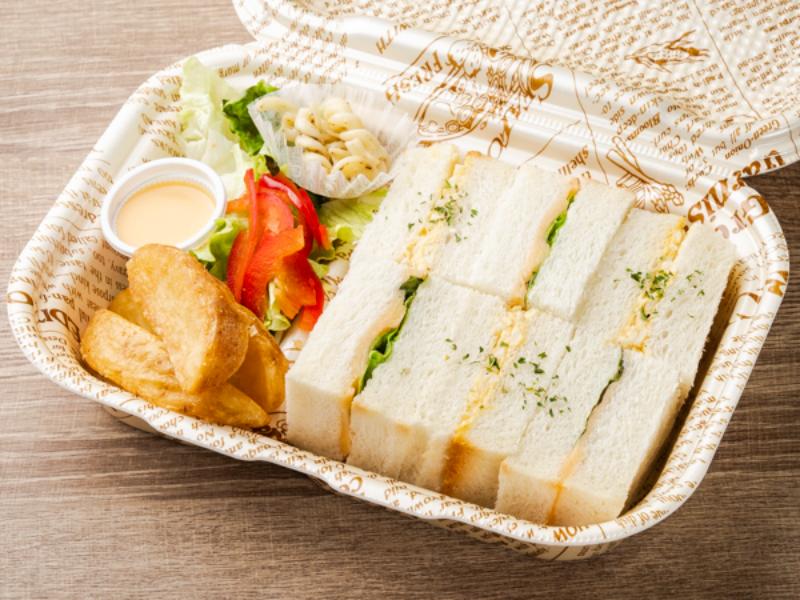 玉子＆明太チーズの２種サンドボックス