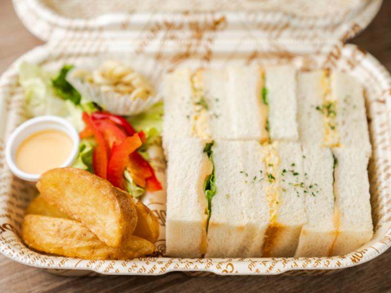 玉子＆明太チーズの２種サンドボックス