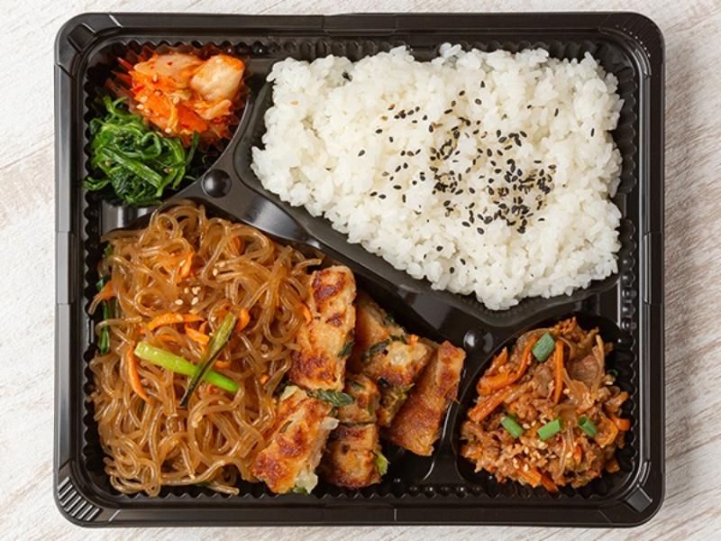 プルコギ＆チャプチェ＆チヂミ弁当