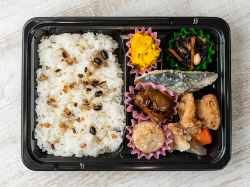 ［Ａ－５］【２５品目とたんぱく質が摂れる】根菜サバ塩麹・唐揚げつくね鶏レバー弁当