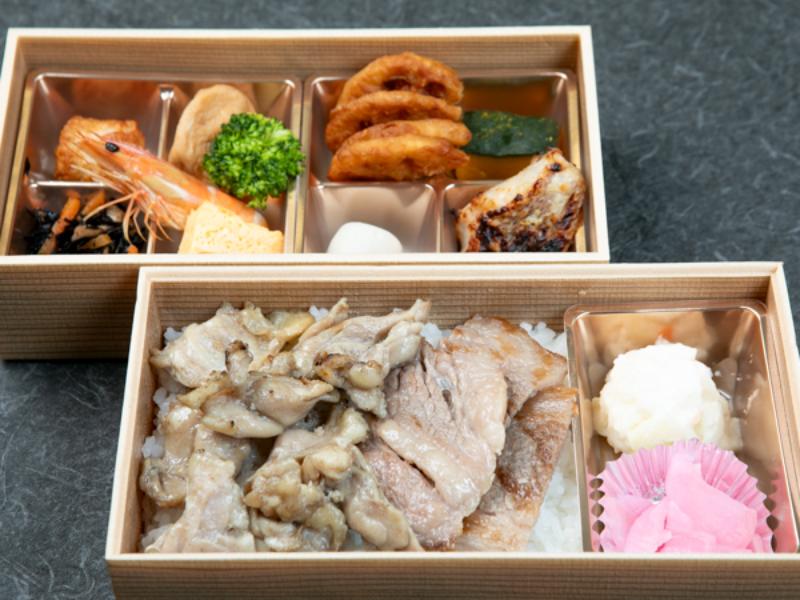 飛騨牛焼肉と鶏ハラミの炭焼き御膳