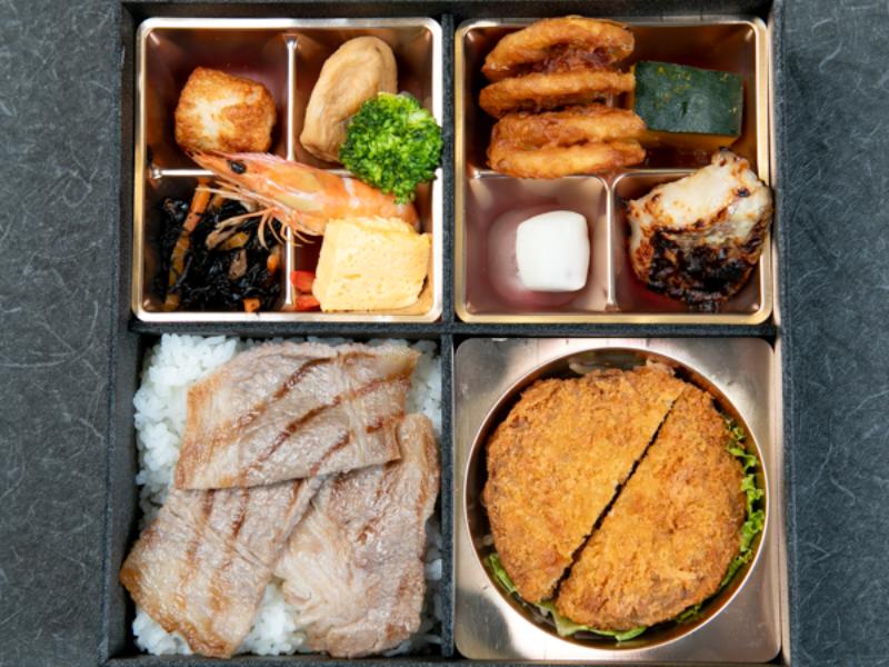 飛騨牛焼肉と飛騨牛コロッケ御膳