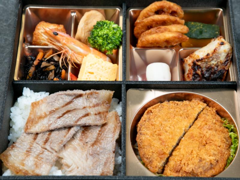 飛騨牛焼肉と飛騨牛コロッケ御膳