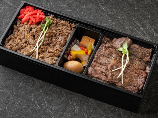 特選 炭火香る牛やわらか重＆ハラミステーキ