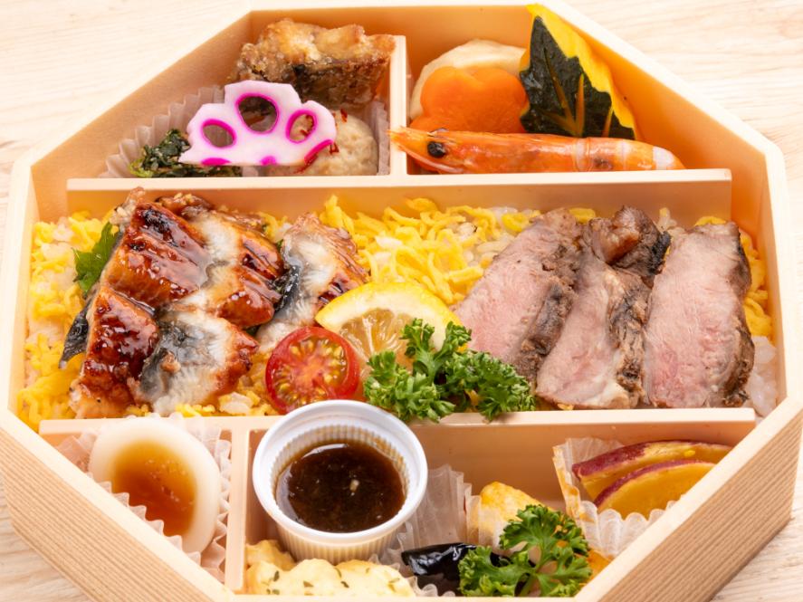 鰻牛六角弁当