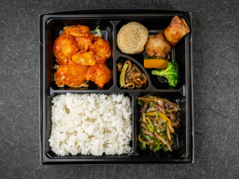 【選べるご飯】贅沢二味御膳〜海老チリと牛肉ピーマン炒め〜
